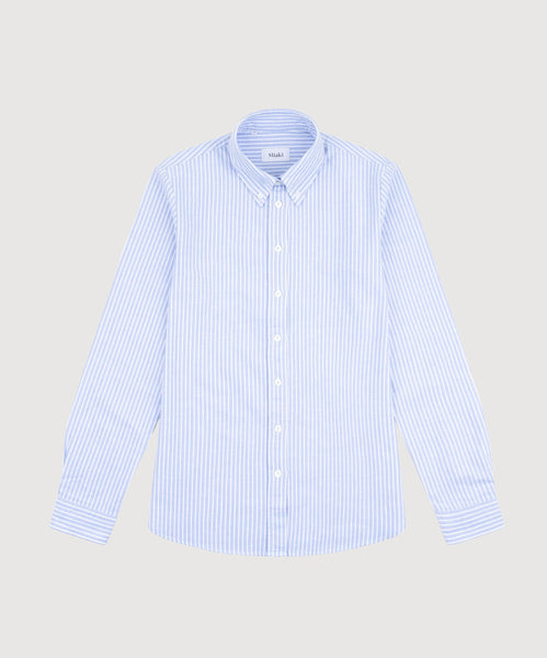 Relaxed Oxford Stripe Shirt Miaki Swiss Made Womenswear