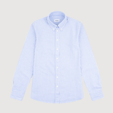 Relaxed Oxford Stripe Shirt Miaki Swiss Made Womenswear