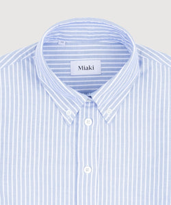 Relaxed Oxford Stripe Shirt Miaki Swiss Made Womenswear