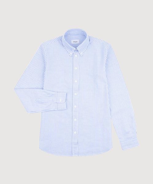 Relaxed Oxford Stripe Shirt Miaki Swiss Made Womenswear