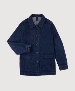 Blue / S Denim Overshirt Miaki Swiss Made Womenswear