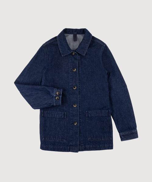 Blue / S Denim Overshirt Miaki Swiss Made Womenswear
