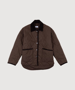 Dark Brown / 34 Light Quilted Jacket Miaki Swiss Made Womenswear