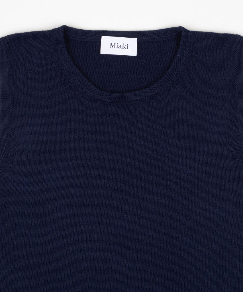 Knitted Sleeveless Cotton Sweater Miaki Swiss Made Womenswear