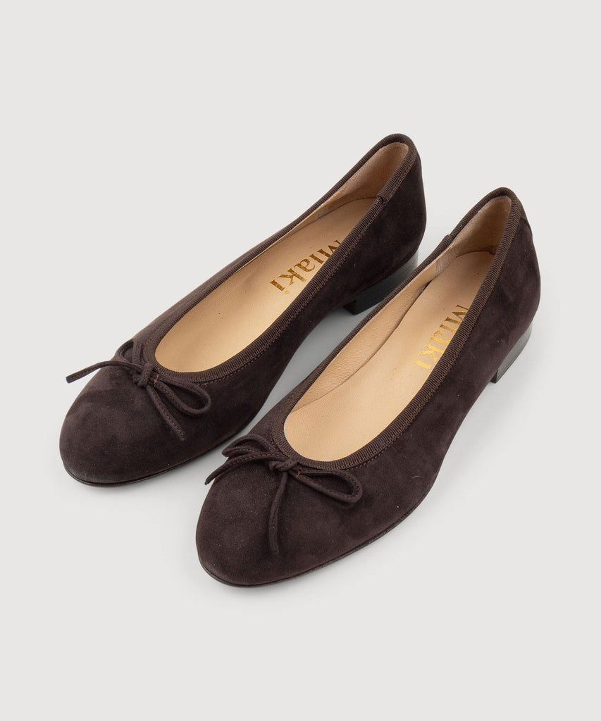 Suede Ballerina Miaki Swiss Made Womenswear