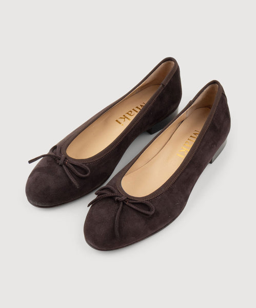 Suede Ballerina Miaki Swiss Made Womenswear