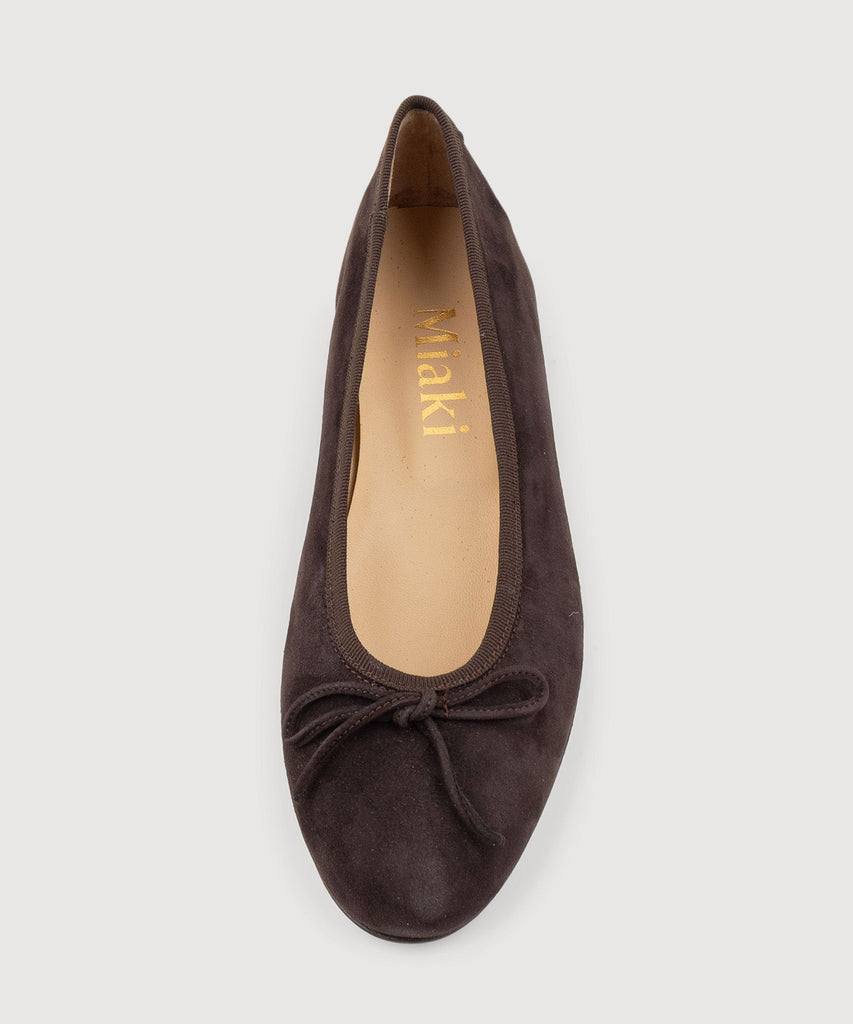 Suede Ballerina Miaki Swiss Made Womenswear
