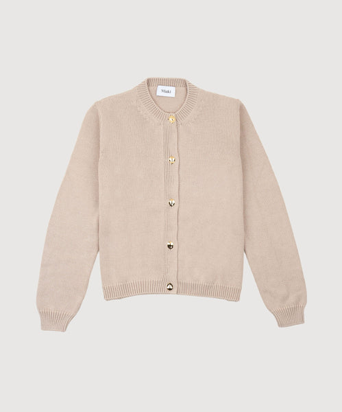 Beige / XS Cotton Cardigan Miaki Swiss Made Womenswear