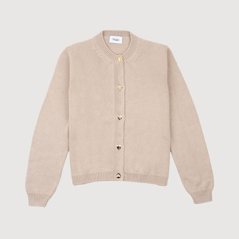 Beige / XS Cotton Cardigan Miaki Swiss Made Womenswear