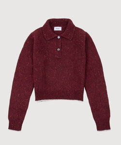 Short Sprinkle Polo Sweater
