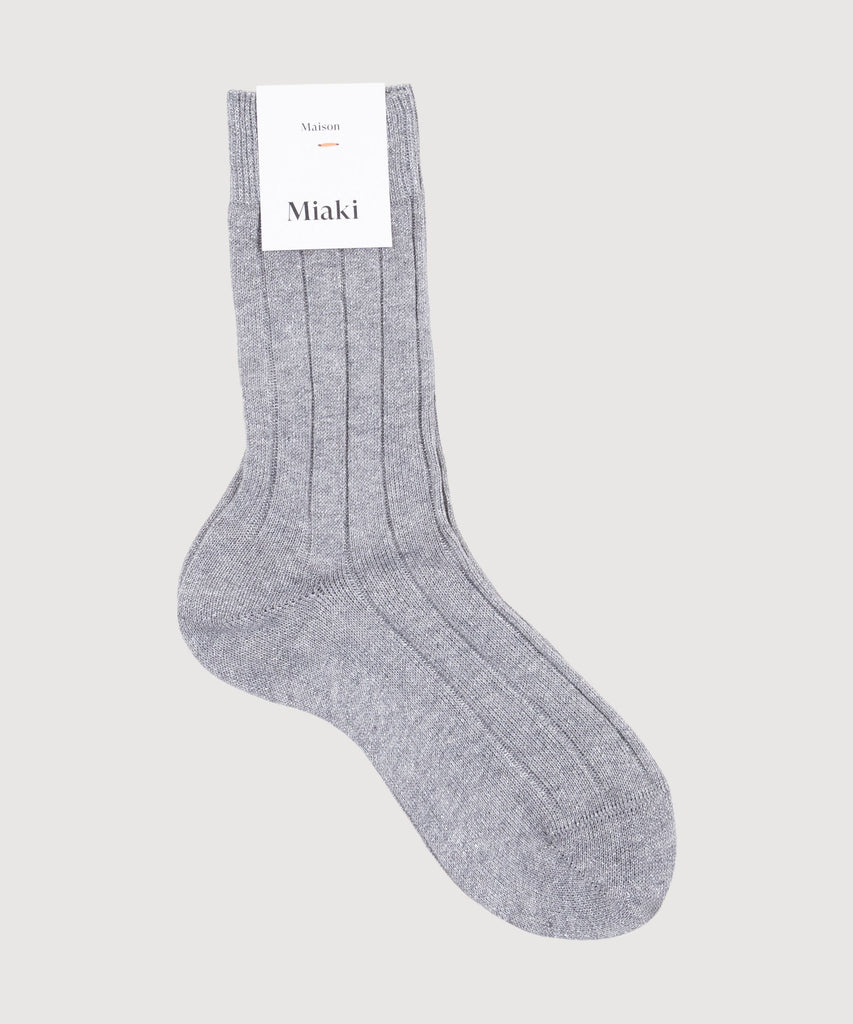 Ribbed Glitter Socks Miaki Swiss Made Womenswear