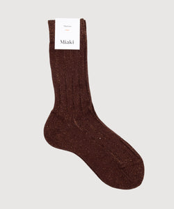 Ribbed Glitter Socks Miaki Swiss Made Womenswear