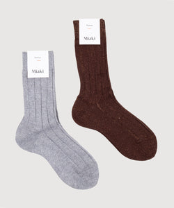 Ribbed Glitter Socks Miaki Swiss Made Womenswear