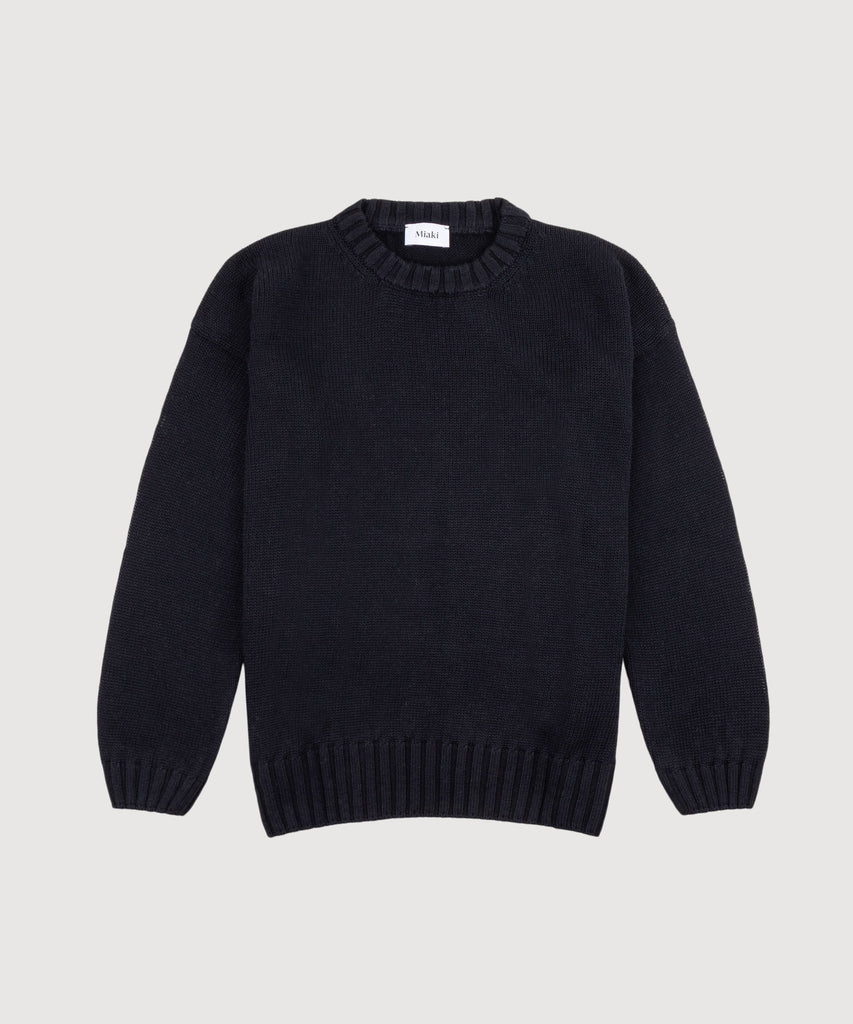 Black / XS Relaxed Summer Sweater Miaki Swiss Made Womenswear