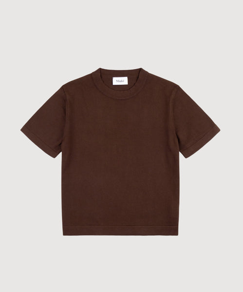 Cream / XS Knitted T-shirt Miaki Swiss Made Womenswear