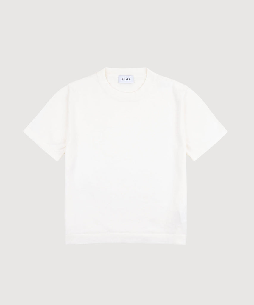 Cream / XS Knitted T-shirt Miaki Swiss Made Womenswear