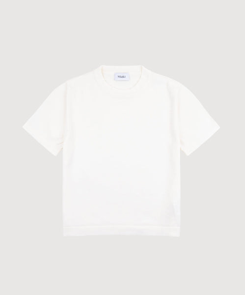Cream / XS Knitted T-shirt Miaki Swiss Made Womenswear