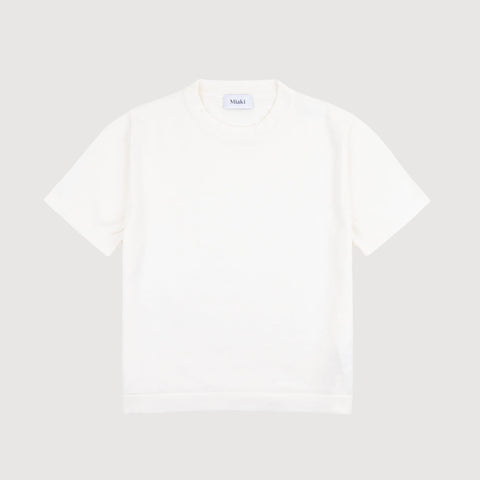 Cream / XS Knitted T-shirt Miaki Swiss Made Womenswear