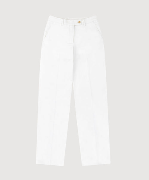 Cotton Twill Signature Trousers Miaki Swiss Made Womenswear