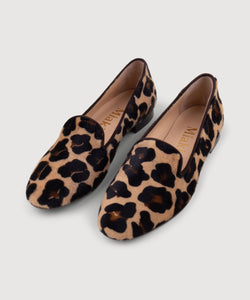 Brown / 35 Leopard Slipper Miaki Swiss Made Womenswear