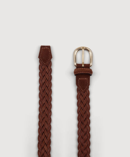 Woven Suede Belt Miaki Swiss Made Womenswear