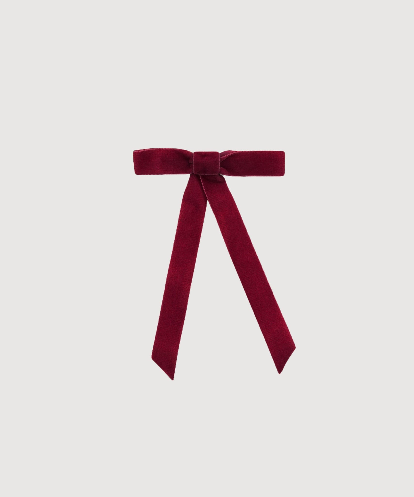 Slim Velvet Bow Clip – Maison Miaki