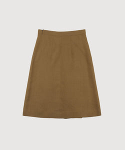 Pleated Linen Skirt