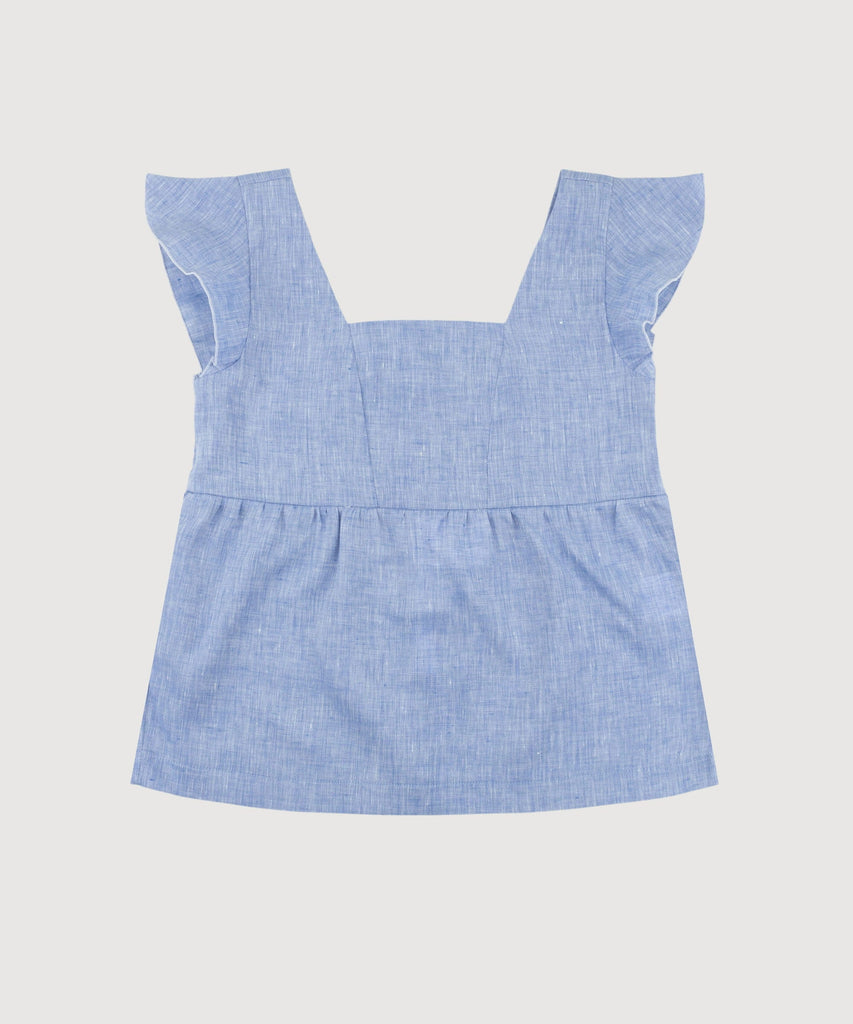 Volant Linen Top