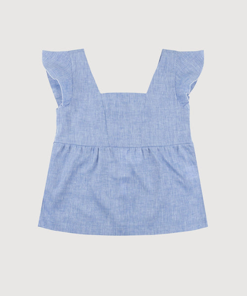 Volant Linen Top