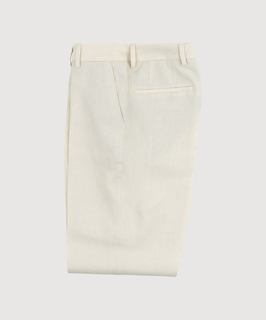 Gerade geschnittene Leinenhose