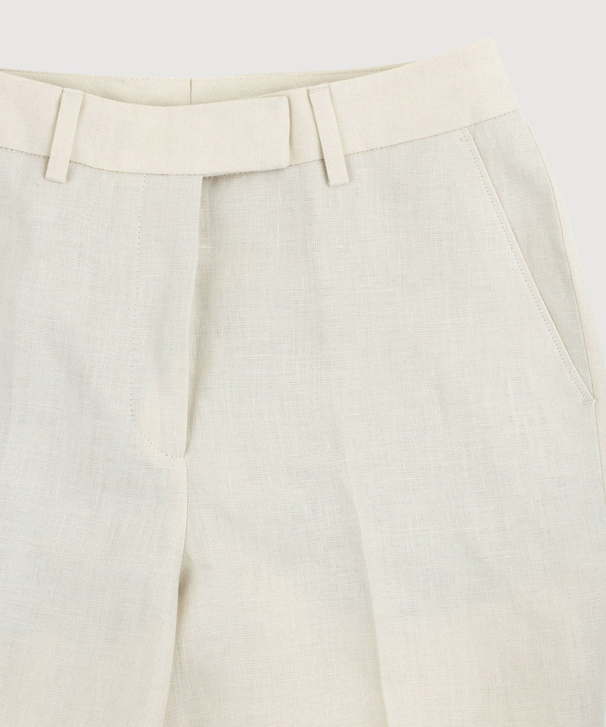 Gerade geschnittene Leinenhose