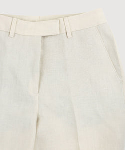 Gerade geschnittene Leinenhose