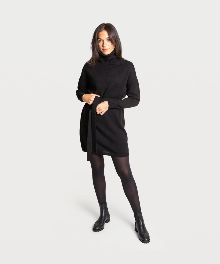 Knitted Rollneck Dress