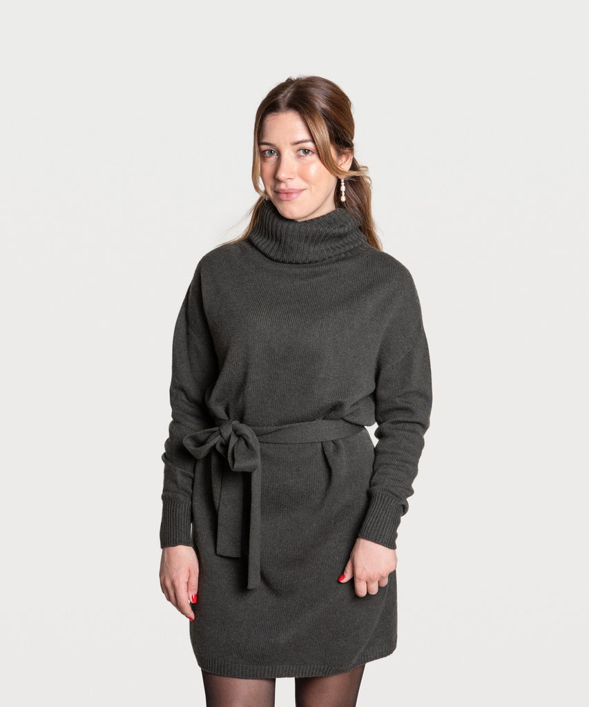 Knitted Rollneck Dress