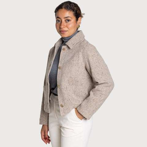 Kurze Tweedjacke