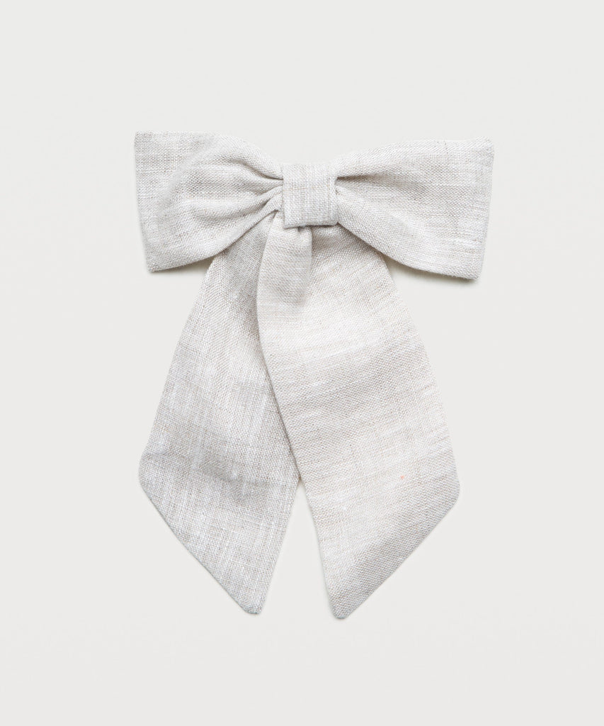 Linen Bow Clip