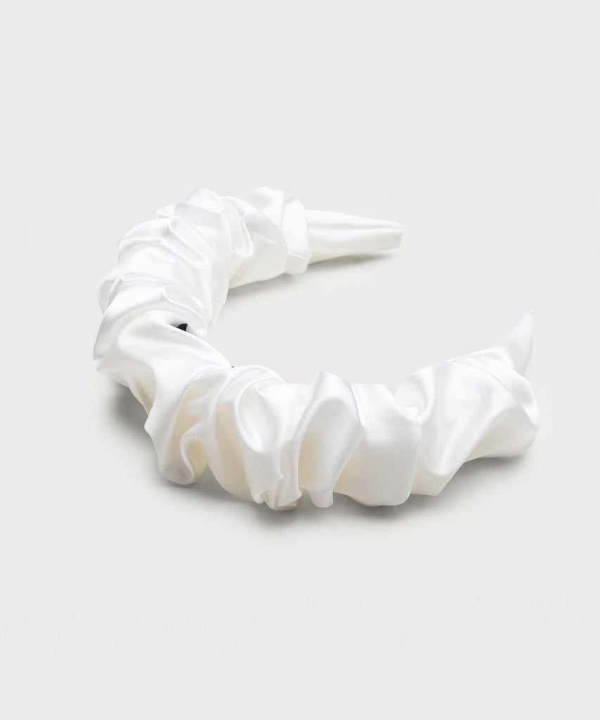 Ruffle Silk Headband