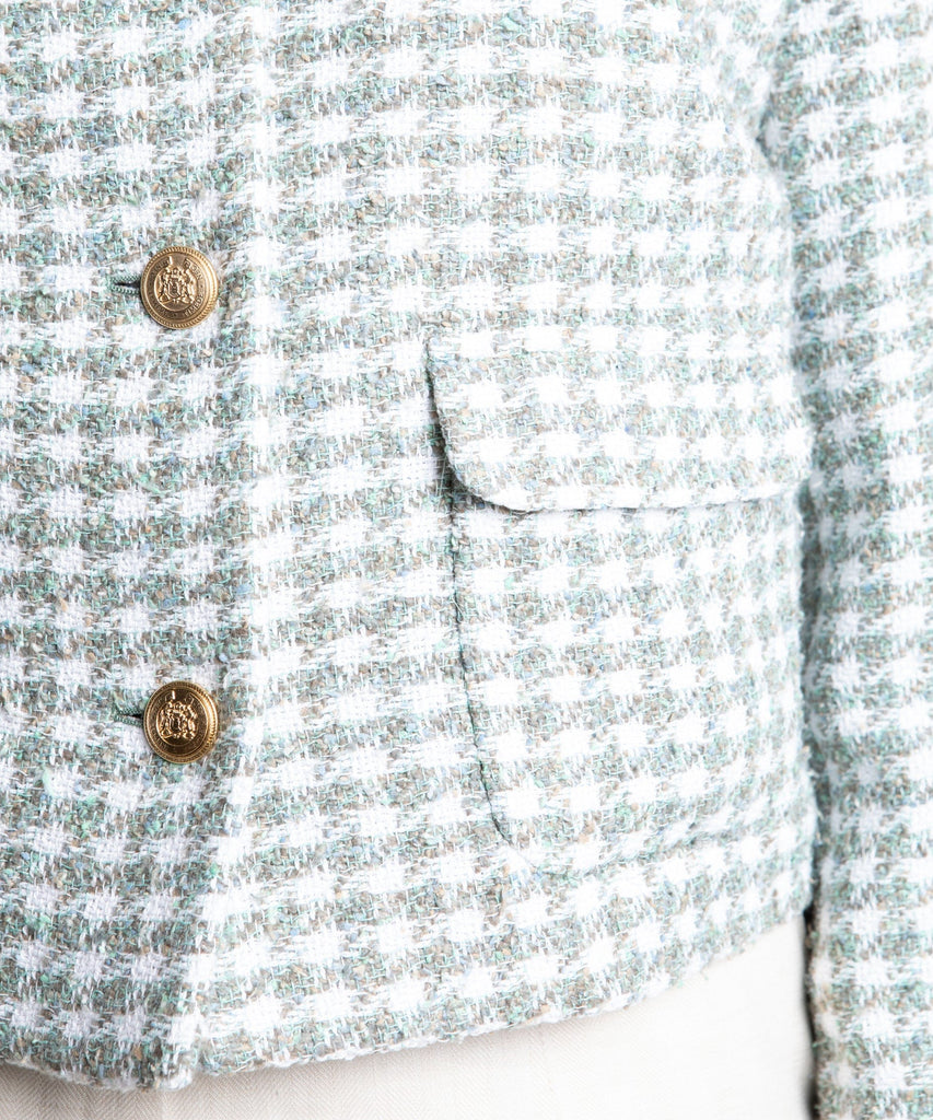 Short Checked Boucle Jacket