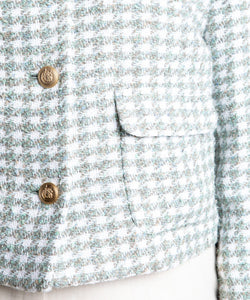 Short Checked Boucle Jacket
