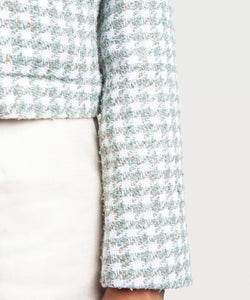 Short Checked Boucle Jacket