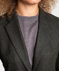 Classic Herringbone Blazer