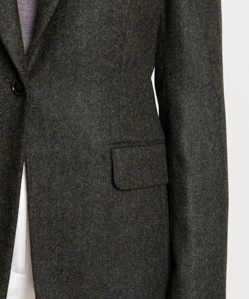 Classic Herringbone Blazer