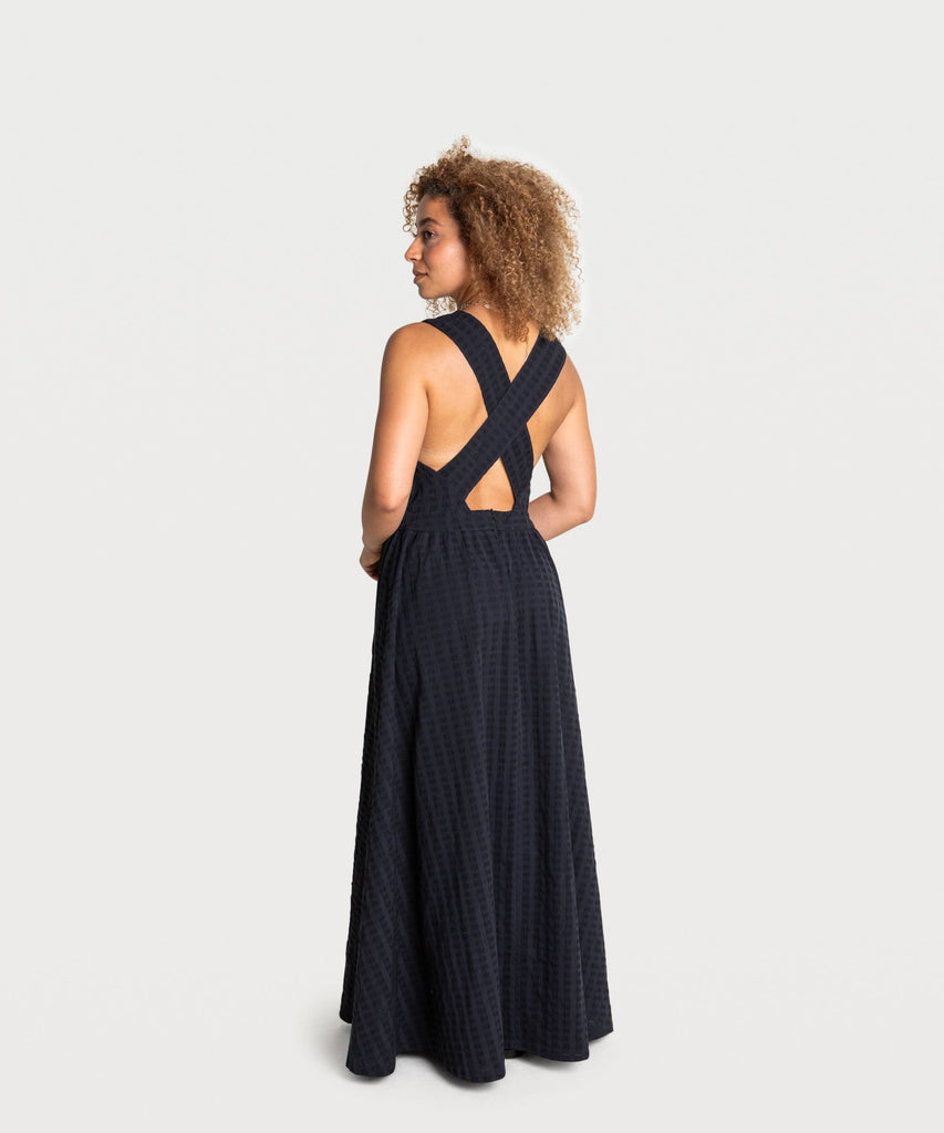 Long Cross Back Dress