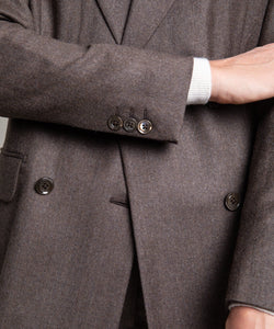 Relaxed Flannel Double Breast Jacket