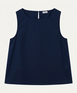 Navy / XS Sleeveless A-Line Top Miaki Swiss Made Womenswear