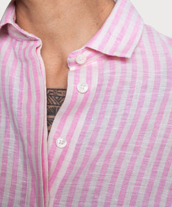 Striped Relaxed Linen Shirt