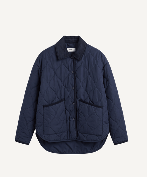Navy / 34 Light Quilted Jacket Miaki Swiss Made Womenswear