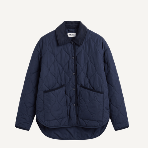 Navy / 34 Light Quilted Jacket Miaki Swiss Made Womenswear