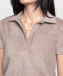 Lässiges Frottee-Poloshirt