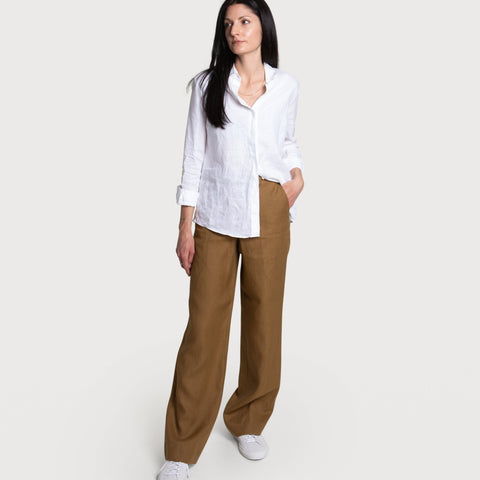 Light Wide Leg  Linen Trousers